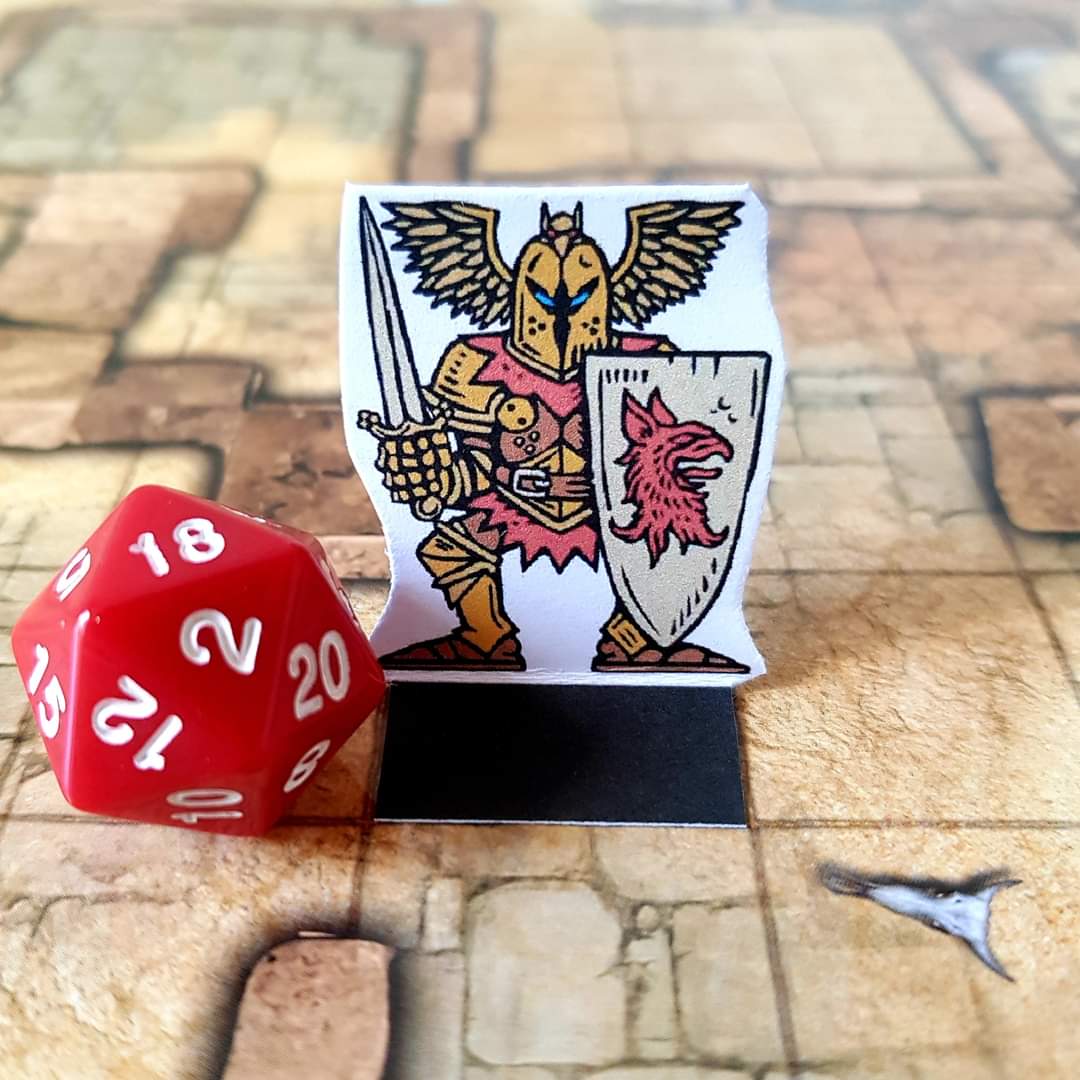 OldSkullMinis's tweet photo. The rectangle already attached to the small artwork in the PDF is there to be used as bases for the miniatures! Furthermore, if it's printed on thick paper they are very stable!
#paperminiatures #papercraft #miniatures https://t.co/h5meqhCLCI