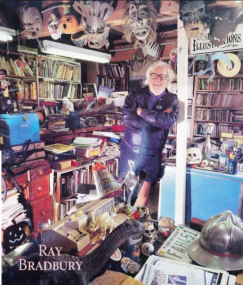 Each Christmas, Bradbury asked his wife to give him toys instead of any other gifts. One of his granddaughters described his home and office as a riot of activity with junk everywhere. He continued to collect toys and trinkets for the rest of his life. #RayBradbury #Toycollector