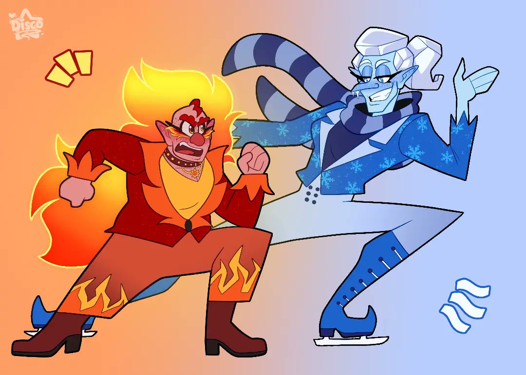 I need to post on this account more 😩  Anyway, here's my Miser Brothers redraw for the year! But this year its the Miser Sisters! #miserbrothers #snowmiser #heatmiser #theyearwithoutasantaclaus