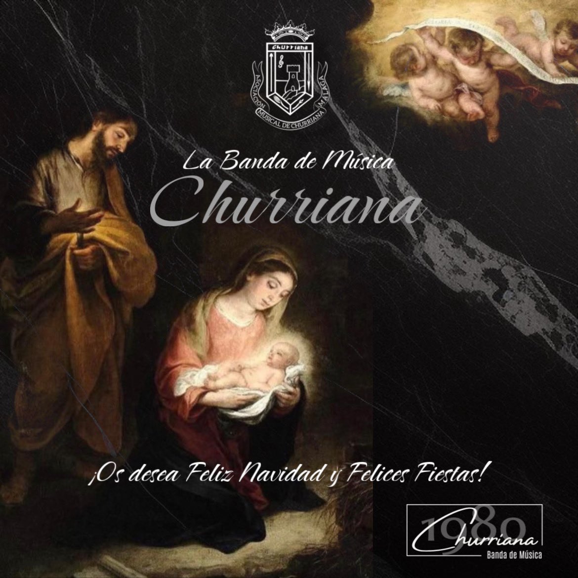 La Banda de Música de Churriana os desea una Feliz Navidad y unas Felices Fiestas 🎄🎁 

#suenabmchurriana