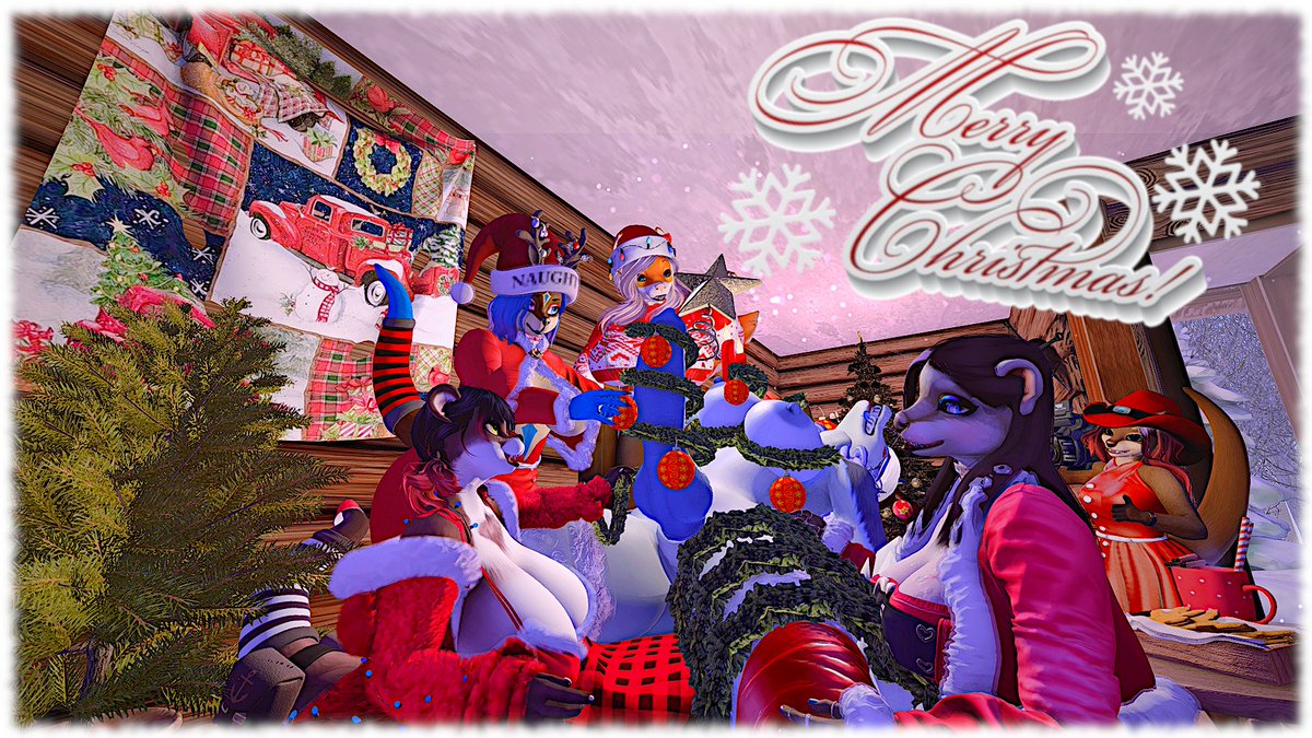 Ooops guess to much eggnog for <a href="/Mystral12/">Mystral</a>,~.^💕Merry Xmas🥂
featuring: <a href="/ishizkos/">Baiku</a>, <a href="/CLunapiena/">🦦Cassy Lunapiena🦦|@cassylunapiena.bsky.social</a>, @EchoKioki, <a href="/SunnySweetDe/">Sunny Dee</a> and me 💕
#secondLife #furry #furrycommunity #bimbo #NSFW #tits #furryartwork #Xmas2023