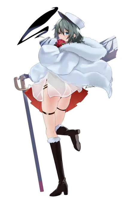 木曾さんクリスマスmode通常と中破差分(幻覚) 