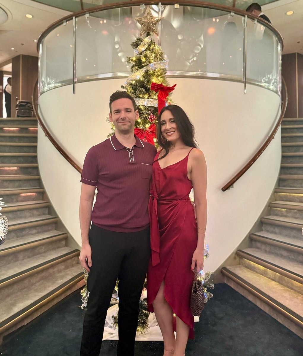 DeeRoscioli's tweet photo. Merry Christmas AHOY!!🎄But whatever holiday you may celebrate we are wishing you joy and peace!! ❤️ B+D 
•
•
#shiplife #celebritysummit #christmascruise #merrychristmas #happyholidays #christmas https://t.co/r24OweJ7hA