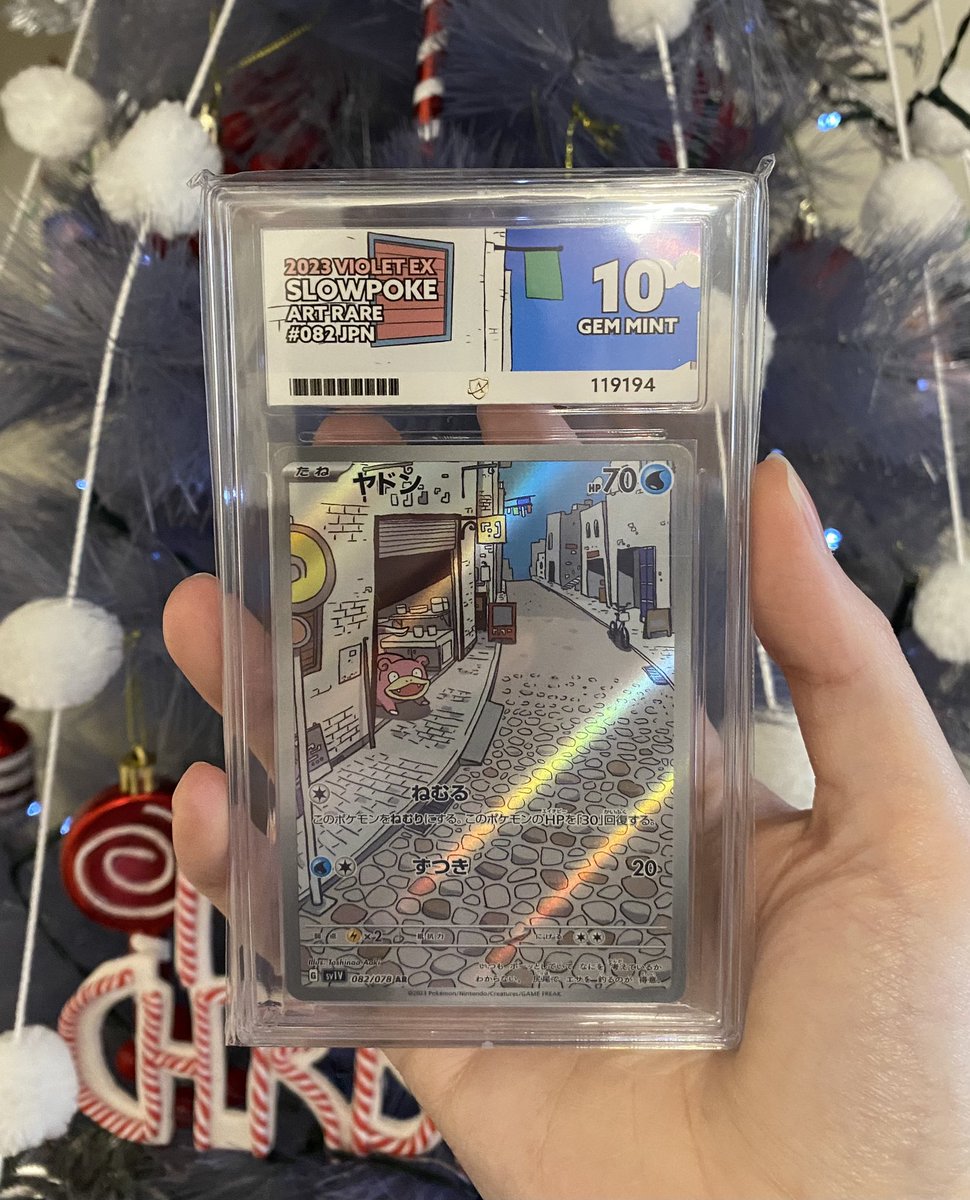 PokeTCGiveaways's tweet photo. Win this Ace Grading 10 Slowpoke! 🇯🇵 

✅ Repost and like
✅ Follow @PokeTCGiveaways

🗓️ Winner drawn on 1st January 

Use code “POKETCG23” to get 5% off all of your submissions at https://t.co/q61uM9jONc ✨

#PokemonTCG | #PokemonGiveaways https://t.co/CVaiNznWUs