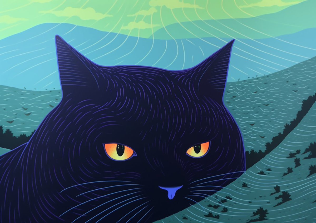 refractedfact's tweet photo. #AIArt #AIArtworks #AIArtCommunity #AIArtistCommunity #AIArtGallery #HumansMakeAIArt #Midjourney #catart #catmas https://t.co/GYarQQMO1Y