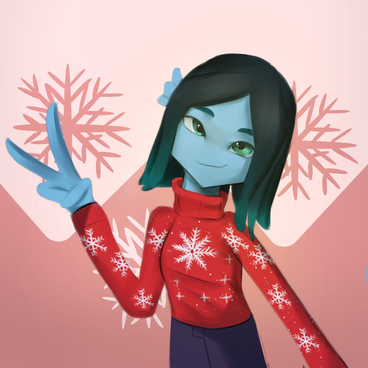 (#digitalart #DigitalArtist #Holidays2023 #Christmas2023 #fanart )

Turns out, i did have one last drawing up my sleeve! I wasn't going to upload this because i thought it wasn't that good but... well, here we are. Have a holly jolly kraken!