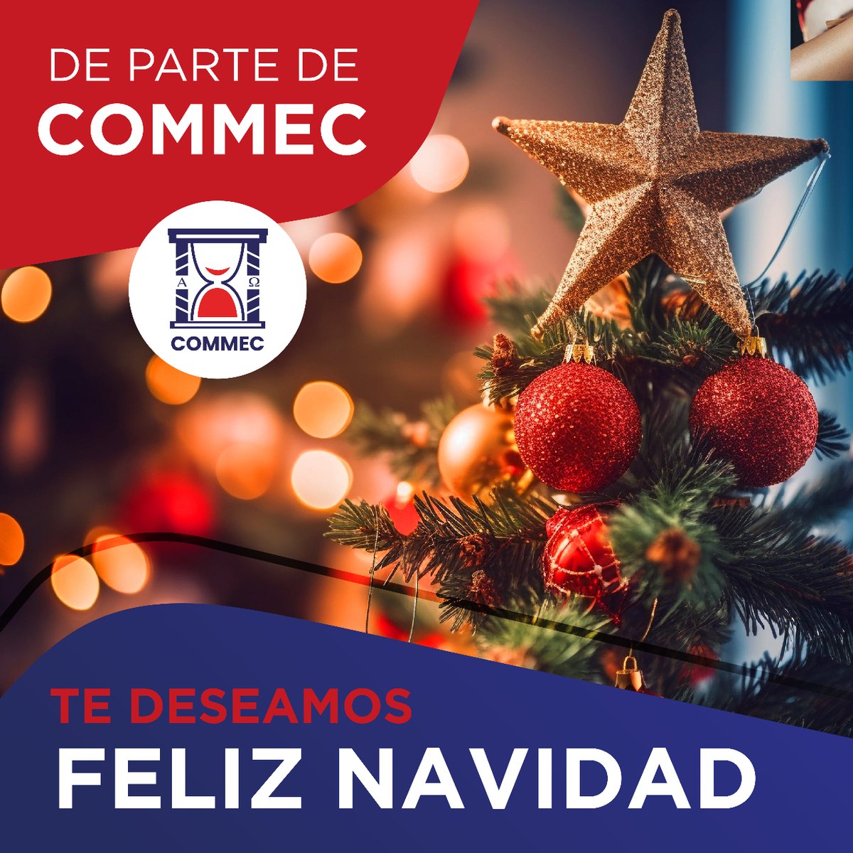 ¡De parte de COMMEC, te deseamos una Feliz Navidad! 🎄✨
👉🏻 Que esta temporada esté llena de alegría, amor y momentos especiales.
¡Que tengas unas fiestas maravillosas! 🎅🎁
.
#FelizNavidad #COMMEC