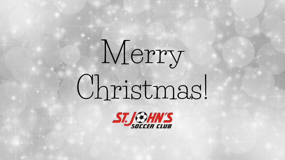 Merry Christmas from the St. John's Soccer Club! Wishing you all a season filled with joy, laughter, and memorable moments.