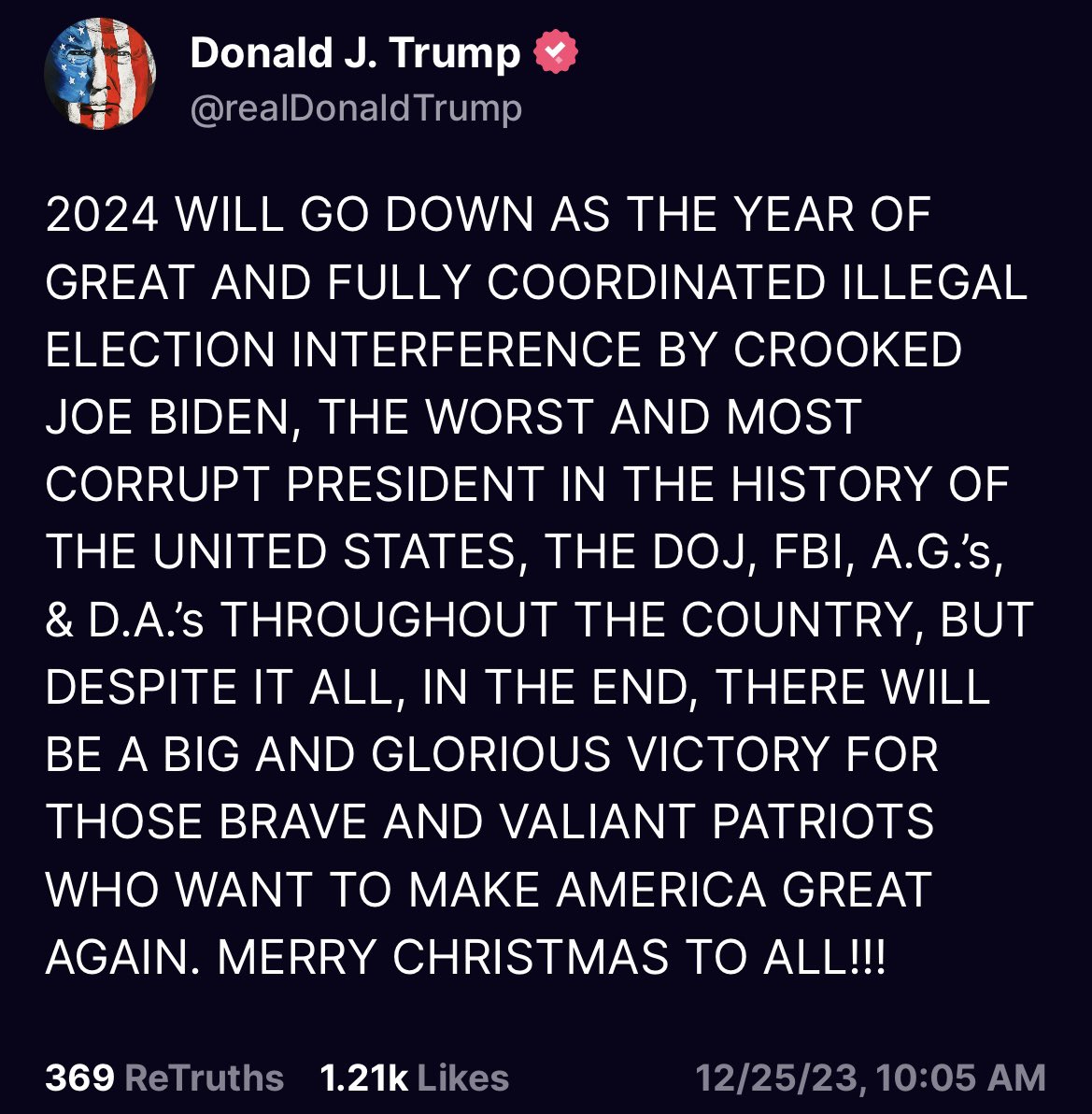 Are you mad, Ron, that the people want Trump back in office?  Does it scare you that people are awoke? this is what i took away from your personal attack.