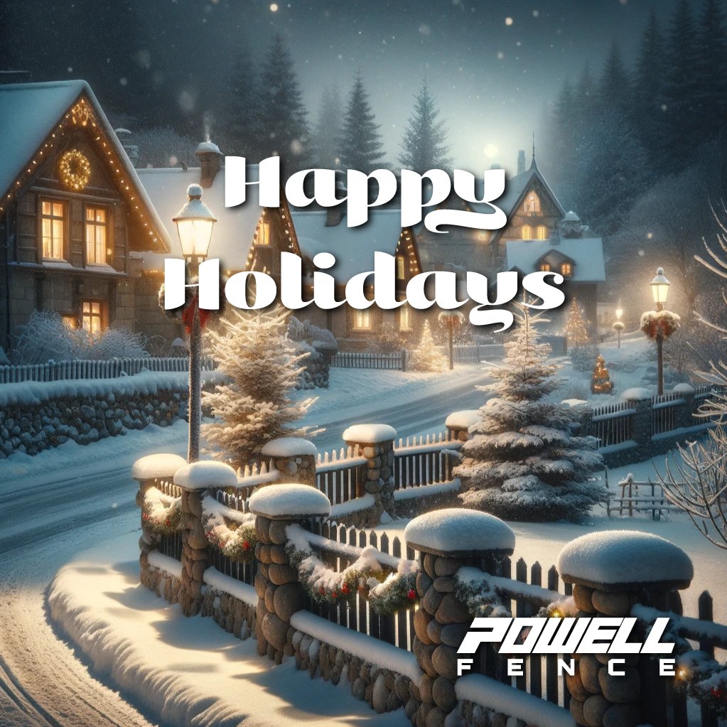 PowellFence's tweet photo. To all of our clients and friends, thank you for a wonderful year.

Wishing you a holiday season full of warmth and cheer! 🎄🎅🌟

#happyholidays #seasonsgreetings https://t.co/Nqtfe0GWpt