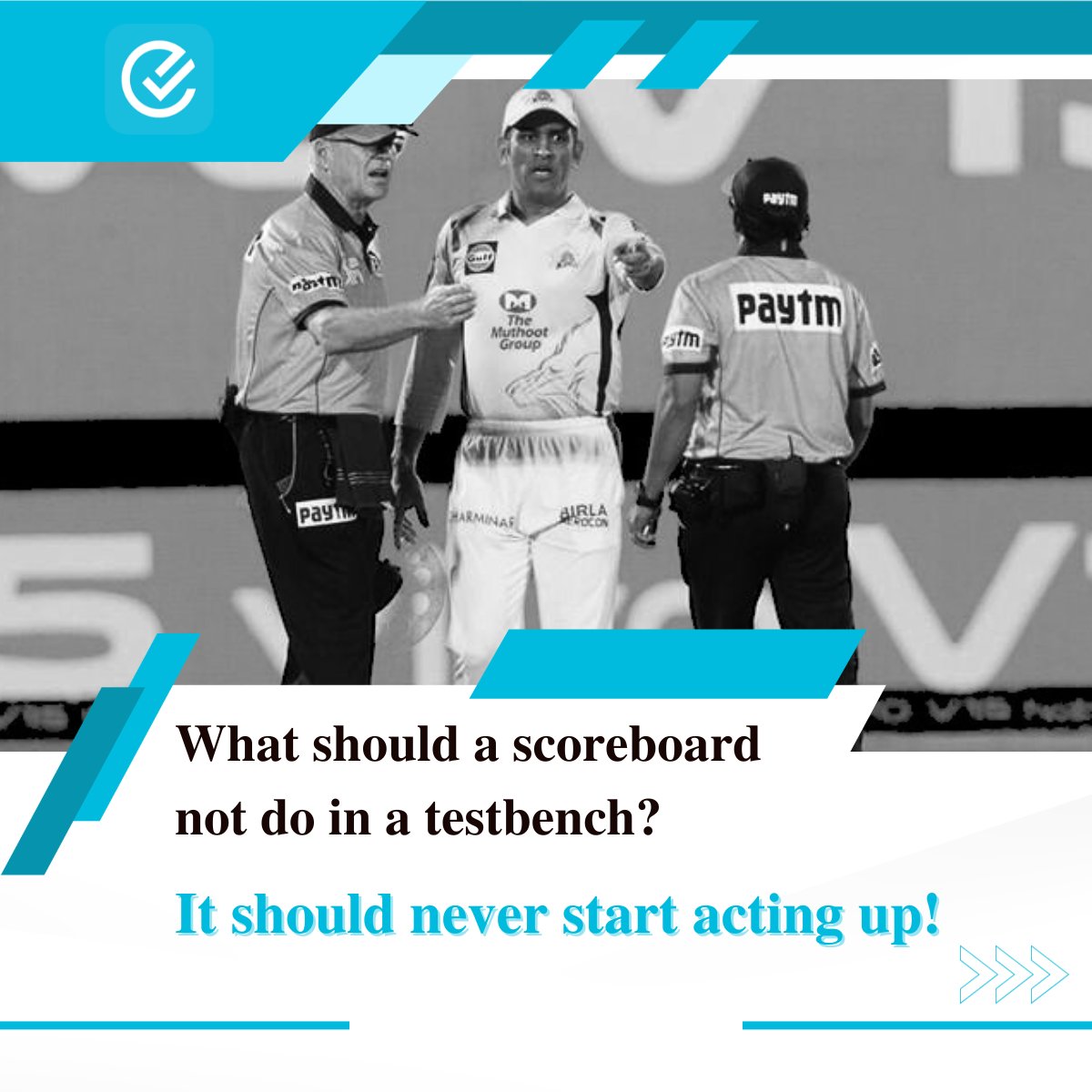 edvlearn's tweet photo. Scoreboards in testbenches: Stay cool, stay intelligent!
#Testbenches #scoreboardoard #Edvlearn #dhoni #ThalaDhoni #MSDhoni𓃵 https://t.co/Z7wUr6qf6N