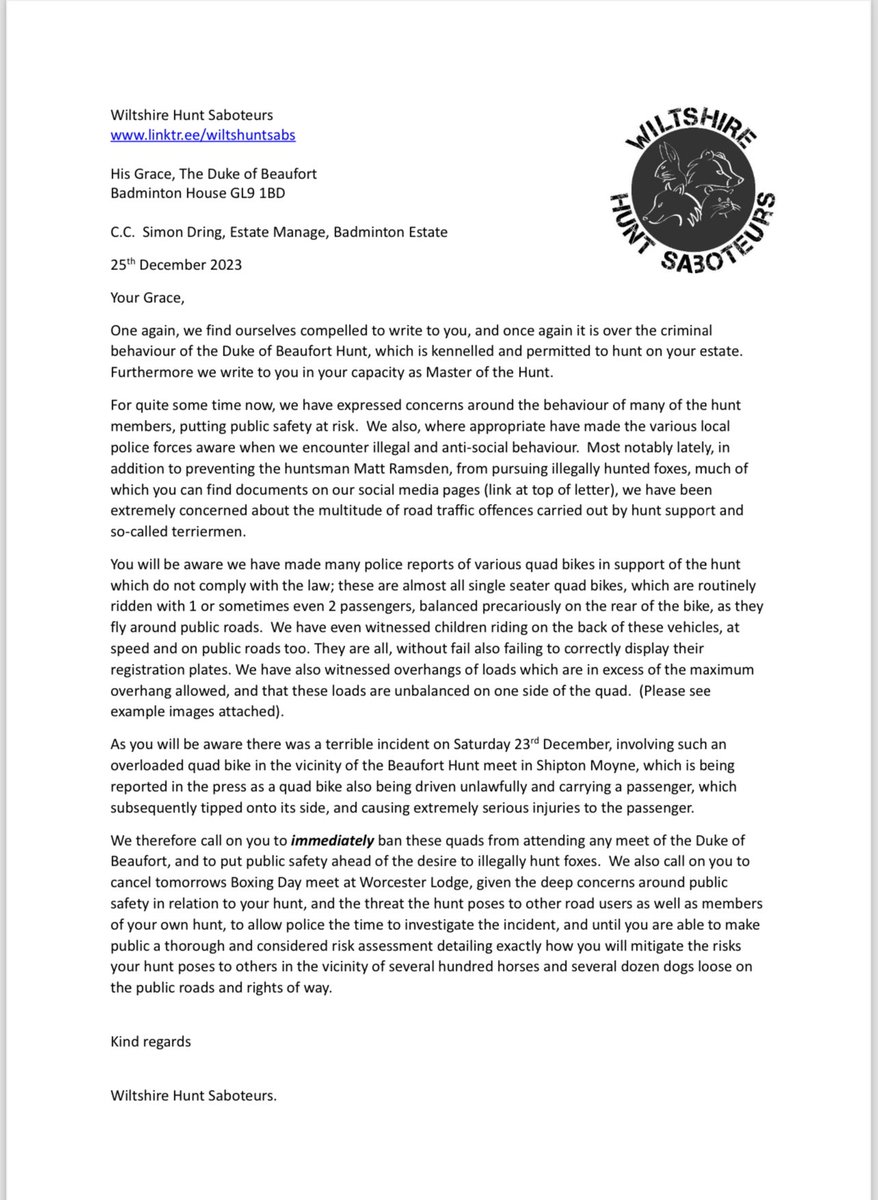 Wiltshire Hunt Saboteurs tweet media