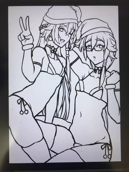 配信終了!クリスマスには間に合わなかったがそんなの関係ねえ!しっかりすけべな絵に仕上げるぞ!! 