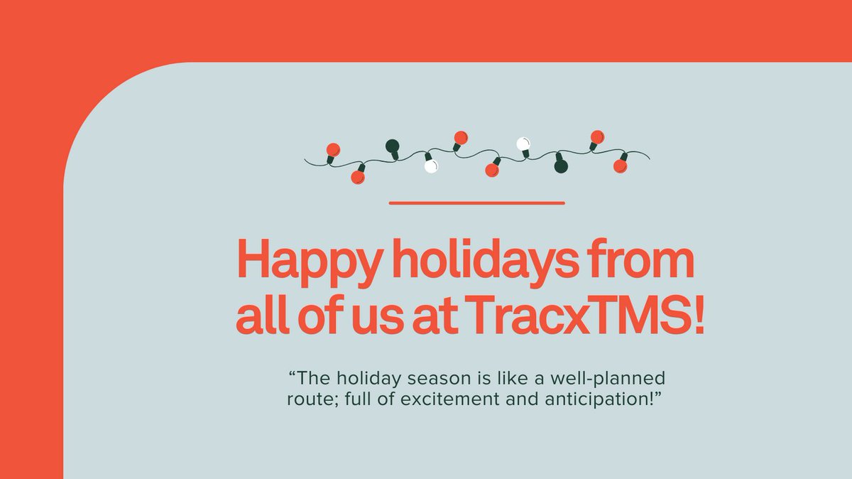 TracxSystems's tweet image. Happy holidays from our road to yours!🌟🎄
Here&apos;s to a spectacular season and an even brighter year ahead. 

________________

#WhenEfficiencyMattersn #TransportationSoftware #logistics