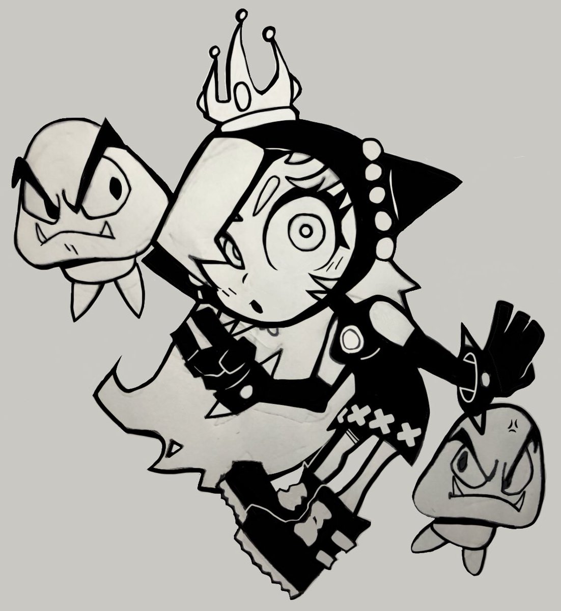 NearestPunk's tweet photo. scrapped doodle of wapeach https://t.co/sAaY2qlW7h