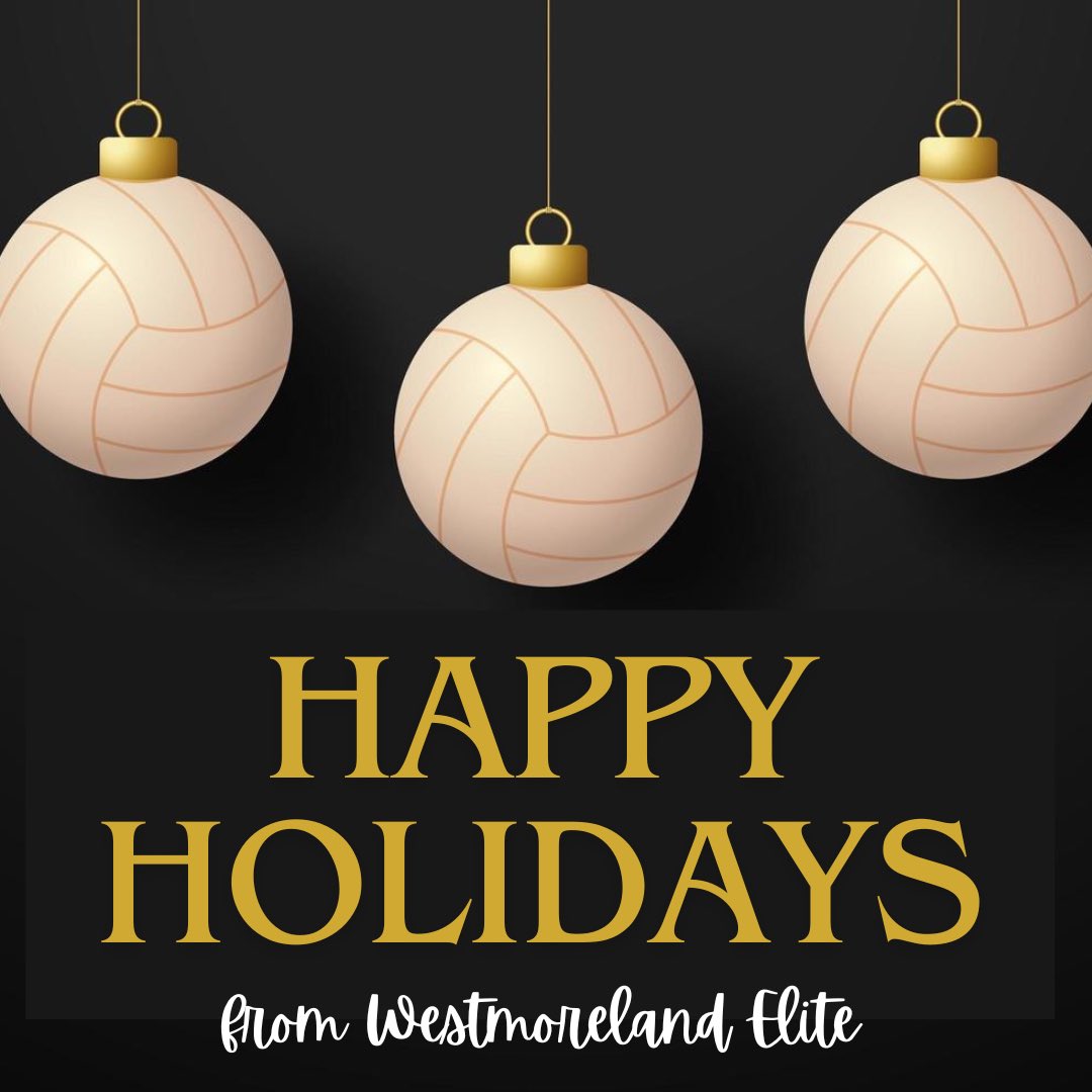 Happy Holidays to all from Westmoreland Elite!!  Looking forward to a great season ahead in 2024!! 💜🖤🥳🥳