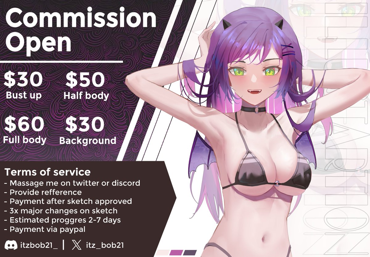 itz_bob21's tweet photo. [RT are very apreciated]
Hello! I am opening Commissions You can DM me for more information if you are interested

thank you!✨
#commissionsopen #commission #commissionart #CommissionSheet #Artcommission #VTuberUprising https://t.co/RnEGDfLAVg