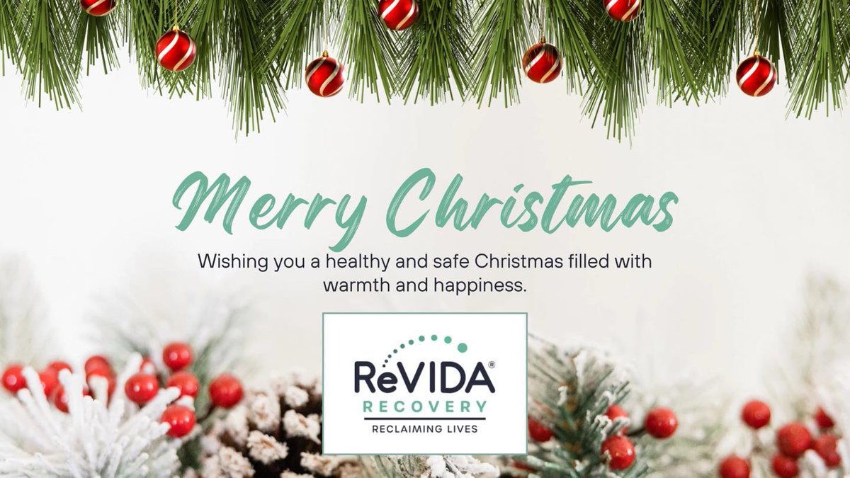 ReVIDARecovery's tweet photo. Wishing you a healthy and safe Christmas holiday filled with warmth and happiness.🎄 #MerryChristmas2023 from @ReVIDARecovery!  
#Tennessee #virginia https://t.co/szyfyjPpgd