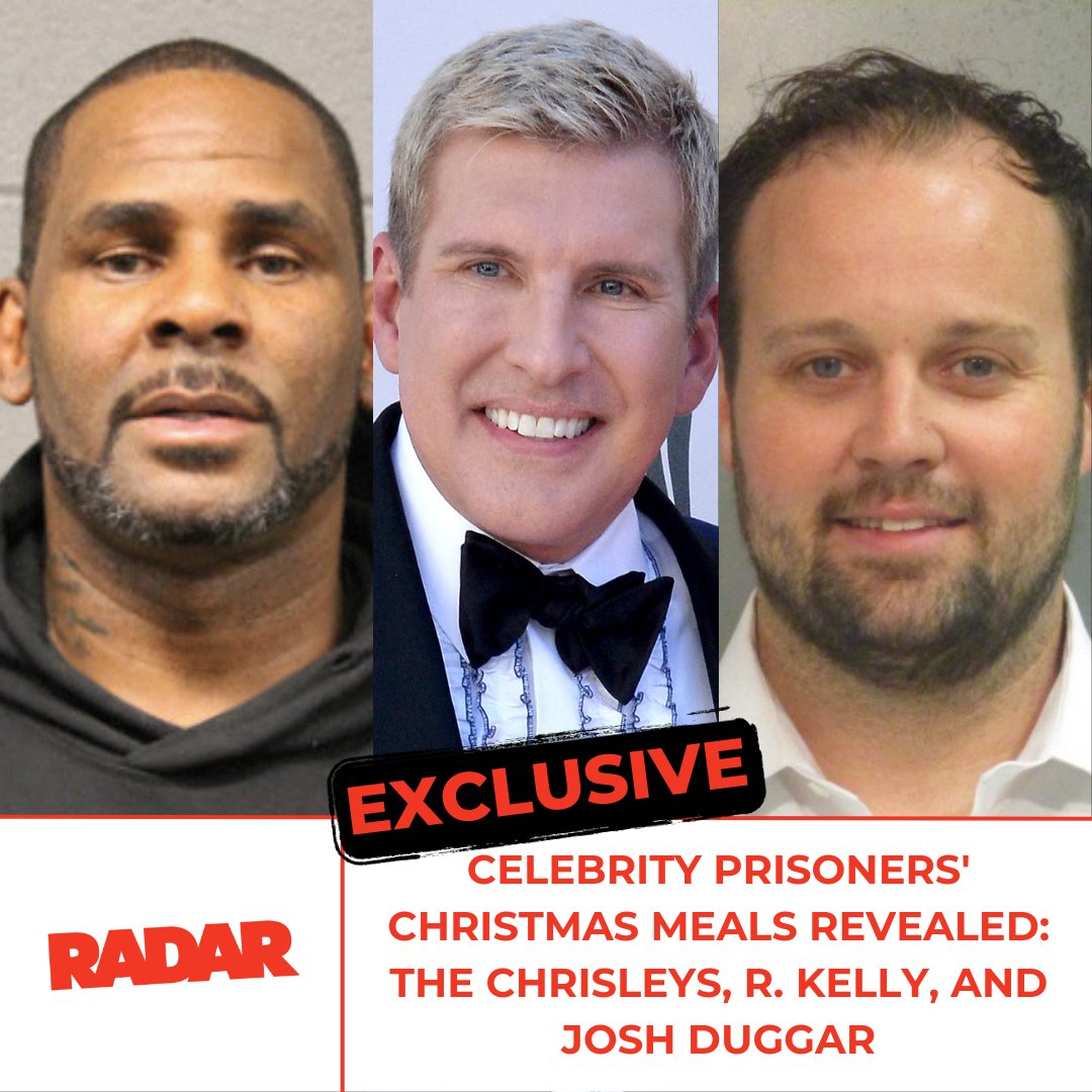 radar_online's tweet photo. Holiday meals, prison style: Celebs trade lavish parties for a different kind of festive spread. Hit the image to find out what they are eating! #ChristmasDinner #RKelly #ToddChrisley #JoshDuggar #GhislaineMaxwell #FettyWap #JaredFogle
https://t.co/eoHabVSJKF
(📸: MEGA https://t.co/kBPomvxVQO
