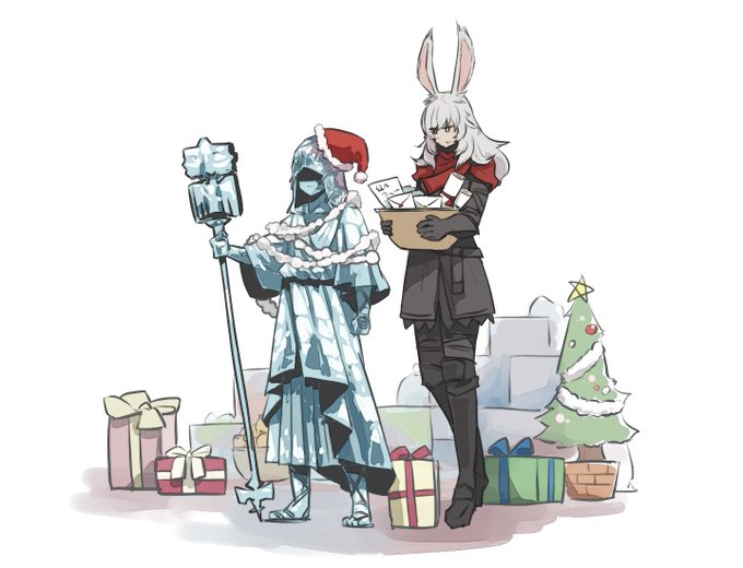 「gift box santa hat」 illustration images(Latest)