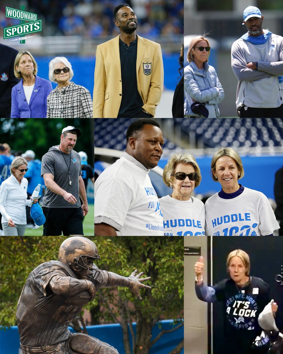 woodwardsports's tweet photo. Sheila Ford Hamp is THE BEST owner in Detroit sports

- Hired Brad Holmes and Dan Campbell
- Repaired relationship with Calvin Johnson
- Barry Sanders statue built
- NFC North Champs for first time in 30 years

The gift that keeps on giving. https://t.co/weWX2BYjWb