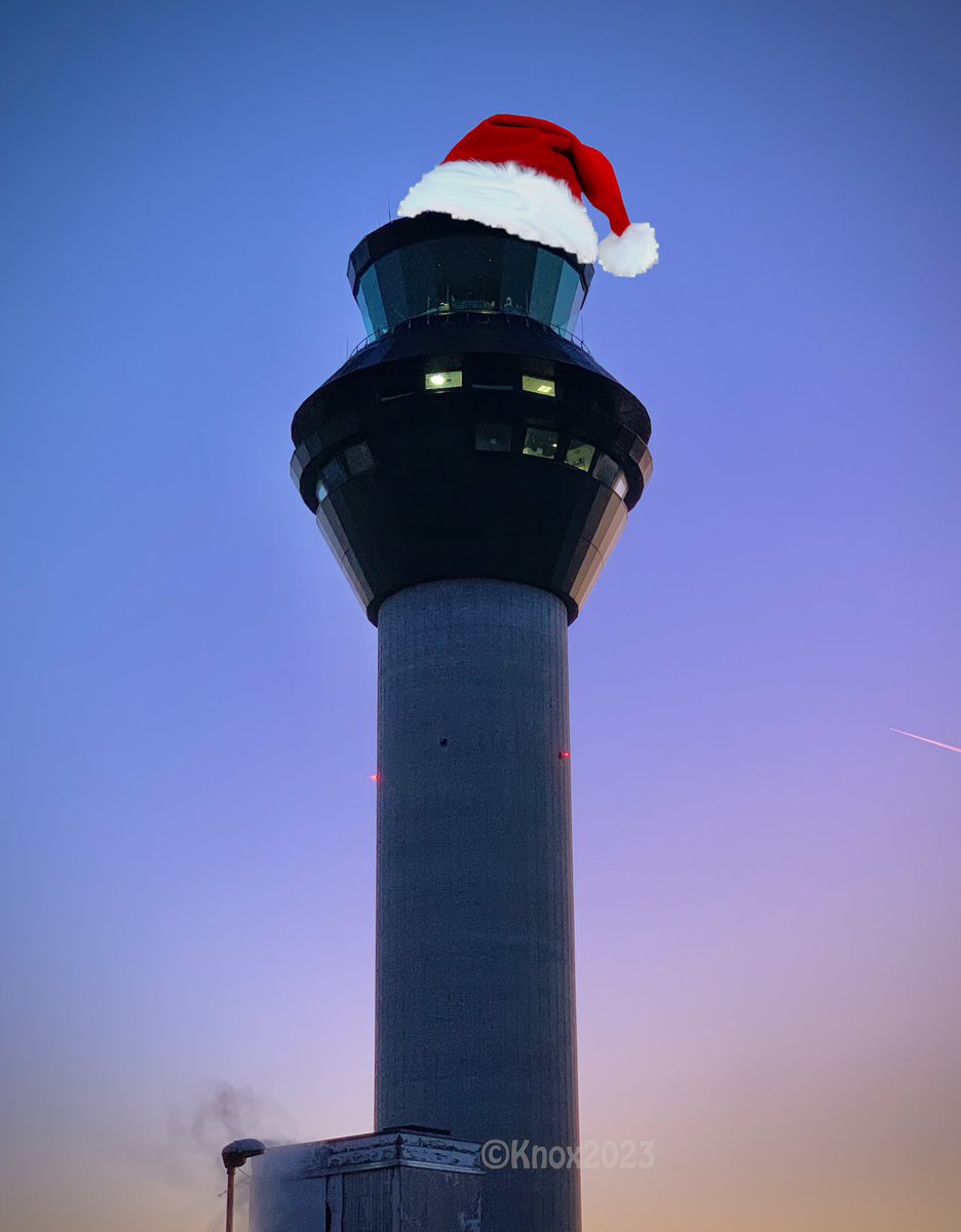 Merry Christmas from the afternoon shift at @NATSManchester @NATS looking after all those flying @manairport today ✈️ Thanks to @HMCoastguard for the flypast with Santa waving to us 👋🎅🏻  @foxyknoxy99 shamelessly stolen your tower pic! 😘  #working #aviation