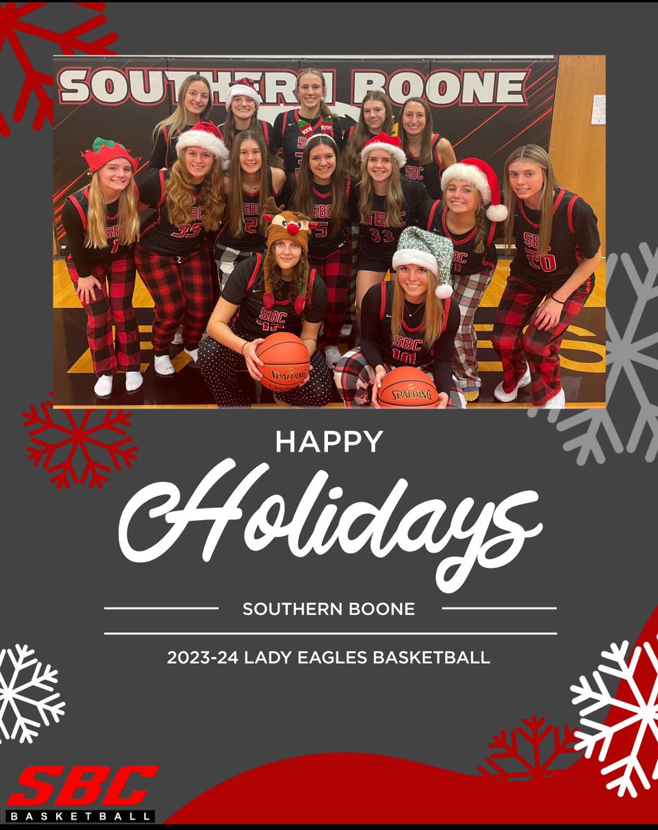 The Lady Eagles want to wish you all a Merry Christmas!