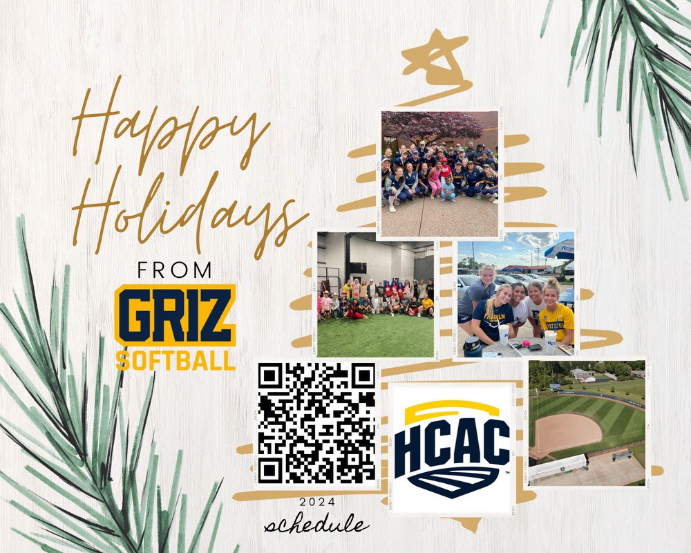 Merry Christmas to you and yours from Griz Softball! 🎄