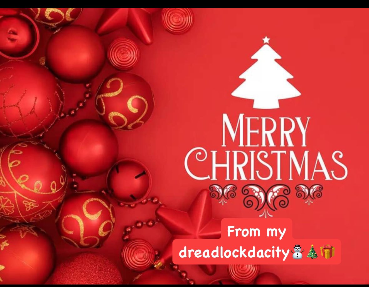 dreadlockdacity's tweet photo. Merry Christmas to you and your family #MerryChristmas 🎄🎁⛄️ https://t.co/iUzLqXHVXe