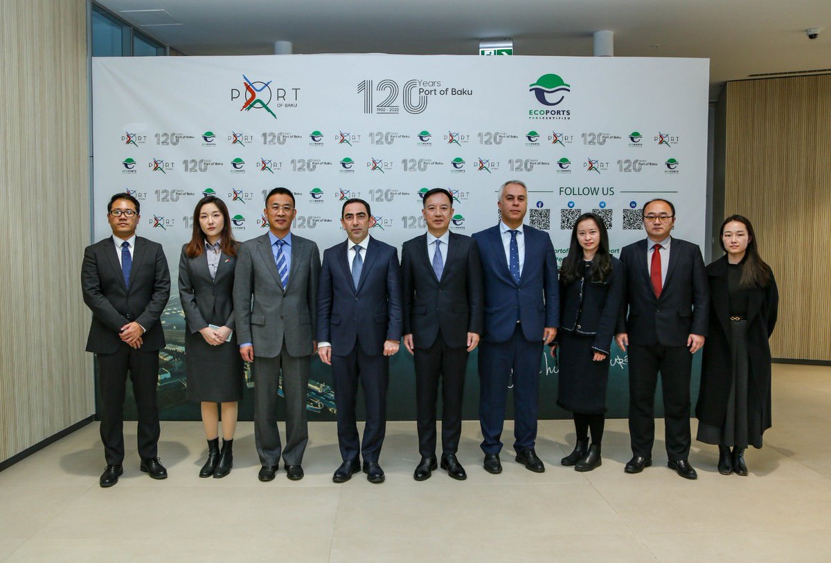 portofbaku's tweet photo. The Delegation of the National Development and Reform Commission Visited the Port of Baku

Today, the Delegation from the #NationalDevelopmentandReformCommission (NDRC) of #China, led by Mr. Liang Linchong, Deputy Director of the Regional Opening Department, visited the Port of Baku. The primary focus of the meeting was to discuss emerging business opportunities along the #MiddleCorridor within the international trade network. NDRC officials emphasized the Port of Baku's leading role in the development and resilience of the Middle Corridor, rooted in historical ties to the #AncientSilkRoad, and its significant contribution to the #OneBeltOneRoadInitiative.

This discussion held particular significance, taking into account the Port of Baku's vital role as a key transit hub connecting #Asia and #Europe. Emphasis was placed on the initiatives undertaken by the Port of Baku, which involve the implementation of green business practices and digital solutions, with the aim of transforming the Middle Corridor into a resilient and sustainable trade artery (Green Corridor). Furthermore, the delegation emphasized #Azerbaijan's strategic geographic location, economic prosperity, and the readiness of its port infrastructure for enhanced partnerships with Chinese companies in #Logistics and #PortOperations.

#NationalDevelopmentandReformCommission #NDRC #MiddleCorridor #PortofBaku #BakıLimanı