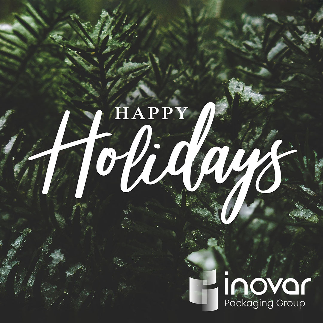 Wishing you a healthy and happy holiday from all of us at Inovar Packaging Group! ❄️