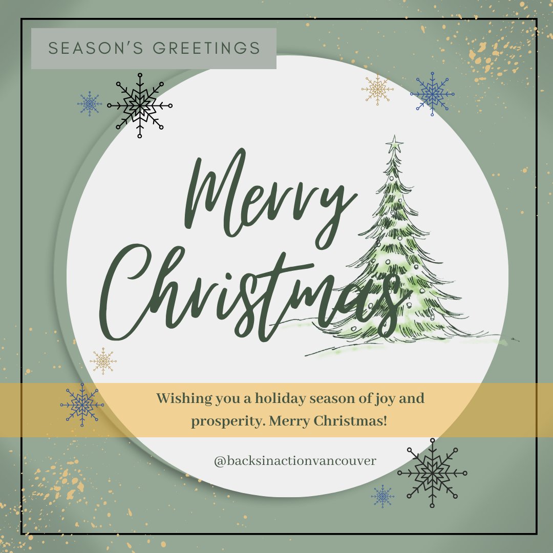 BacksinAction's tweet photo. Wishing everybody a Merry Christmas! May this season be full of joy, love, and happiness! #health #wellness #vancouver #clinic #physiotherapy #chiropractic #counselling #massagetherapy #multidisciplinary #integrated #acupuncture #directbilling #backsinaction #merrychristmas https://t.co/hoMrJeStTb