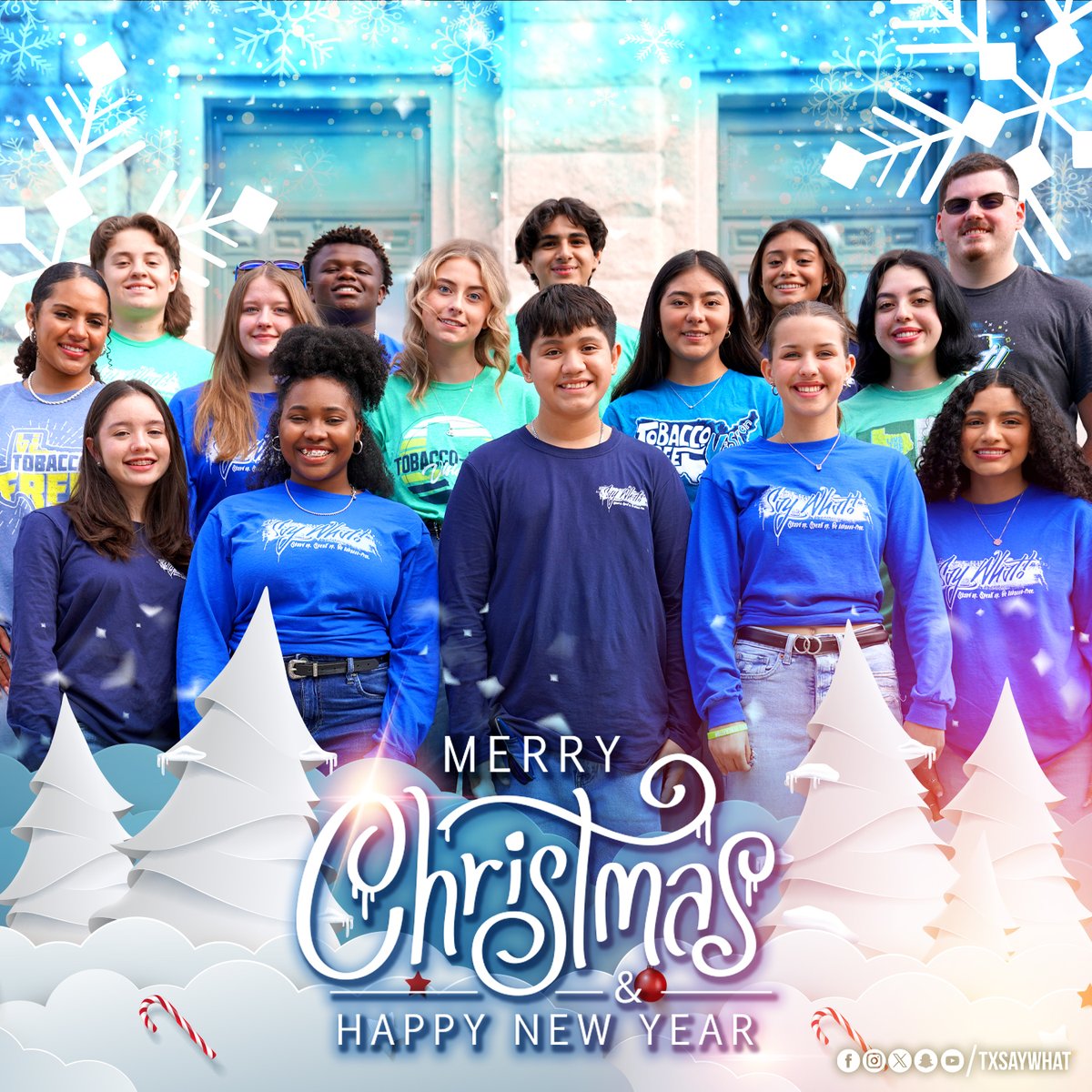 TxSayWhat's tweet photo. Merry Christmas from all of us here at say What! We hope you and your family have a fun and safe break! #connectTexas https://t.co/VhvrEI3Vcr