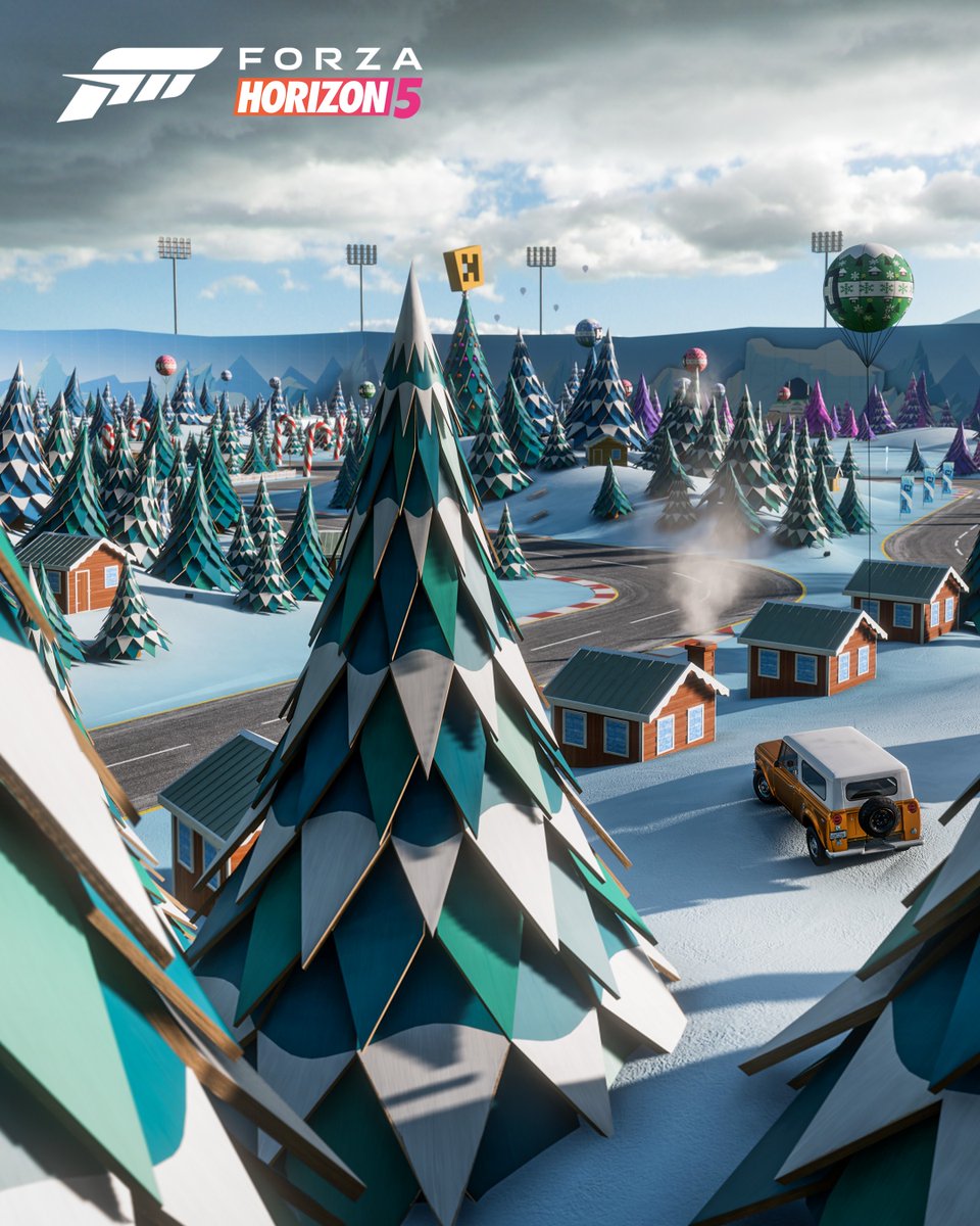 ForzaHorizon's tweet photo. Happy Holidays from all of us at the Horizon Festival! https://t.co/jhZBmXmX1D