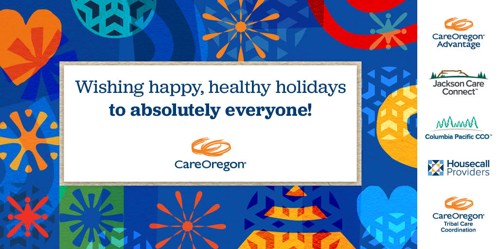 CareOregon's tweet photo. The CareOregon family wishes happy and healthy holidays to absolutely everyone.

Our offices are closed today and will reopen tomorrow at 8 a.m. https://t.co/sXaFrlrj0a