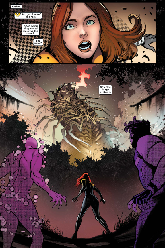 AustinGorton's tweet photo. 359 - Year 60 Fun Fact: Immortal POV
Every issue of Immortal X-Men is told from the perspective of a different member of the Quiet Council, with narrative captions written from the featured character's POV.
#2022XMen #60YearsOfX #XMen60 #Xmen https://t.co/I3eDWCC4XR