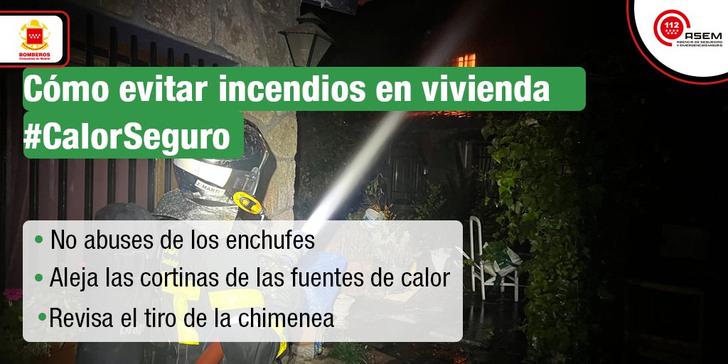 112cmadrid's tweet photo. ➣ Ayer tuvimos un ejemplo en #FresnodeTorote. Una explosión en un sistema de caldera a través de la chimenea.
✔Revisa la instalación al menos una vez cada año.
✔No emplees líquidos inflamables.
✔Y coloca rejillas protectoras.
#NavidadSegura
#BomberosCM
#ASEM112 https://t.co/yssonSQlG6