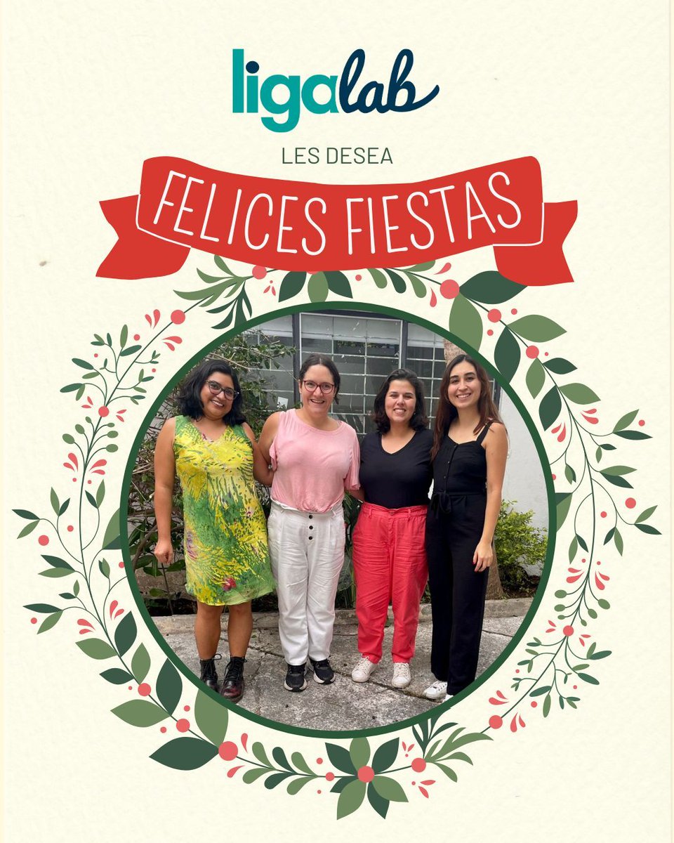 #Ligalab | ¡Felices fiestas🎄🎅✨! 
Que la alegría y el amor llenen tus acciones incidentes en esta temporada tan especial.