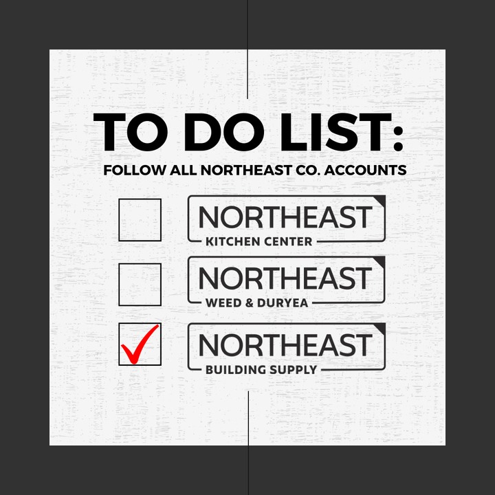Are you following our other Northeast Co. Instagram accounts? If not, what are you waiting for? Make sure to put it on your to-do list to make sure you don't miss out.

#northeastco #northeastarchitectural #jointeamnortheast #home #homedesign #inspiration #design #style