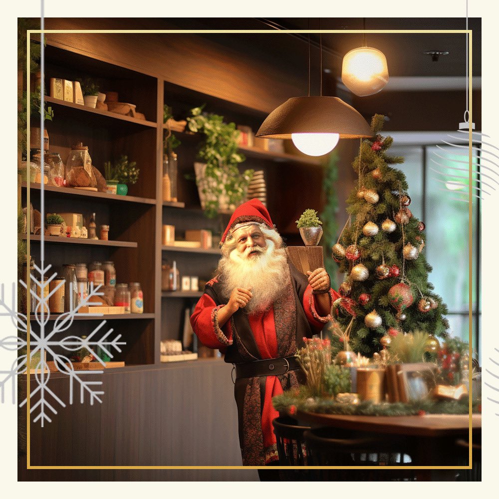 At Soul Pantry, Santa’s sleigh makes a pit stop for a dose of Christmas cheer amid the twinkling decorations. ‘Tis the season for joy and festive delights! 🎅 🎄✨