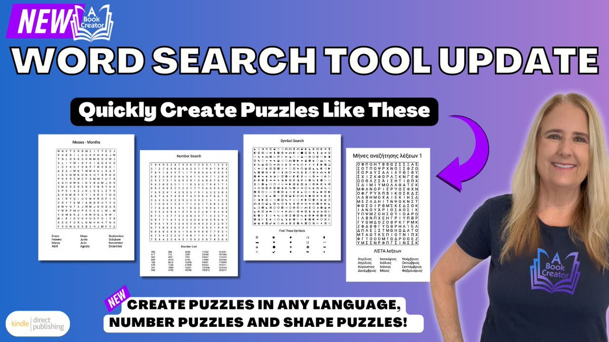 Check out our latest video!  🚨 Revamped Word Search 🧩 Tool: Explore New Features and Capabilities #lowcontentbooks #aududubookcreator #abookcreator #puzzletools #puzzlebookai #puzzlecreator  mtr.cool/tyvnyamubo