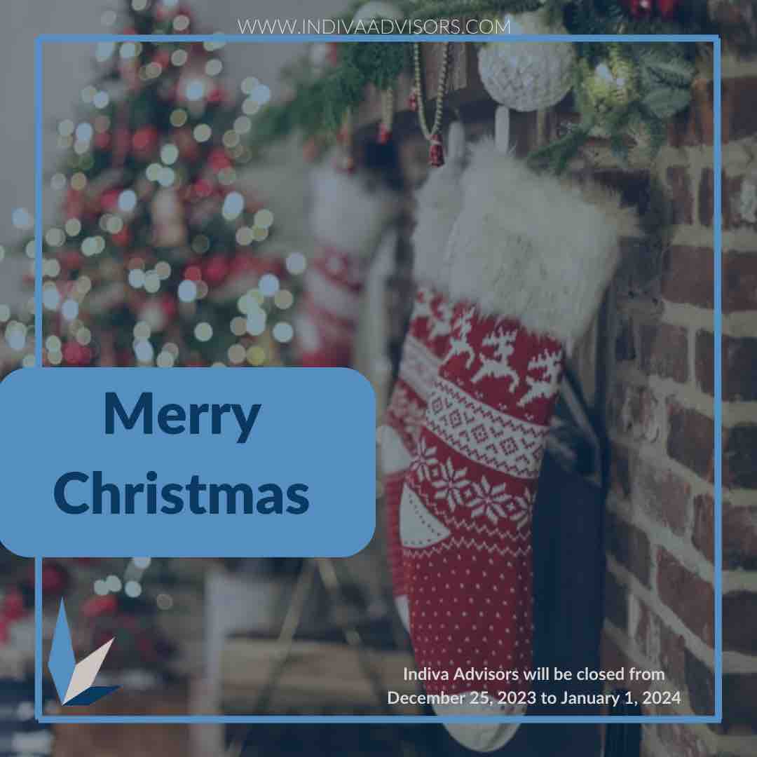 IndivaAdvisors's tweet photo. Wishing you all a happy holiday full of joy &amp; love. ❤️
The Indiva Team will be taking a festive break and will resume operations January 2, 2023. 🎄 #IndivaAdvisors #MerryChristmas https://t.co/6U2r5Hjxlg