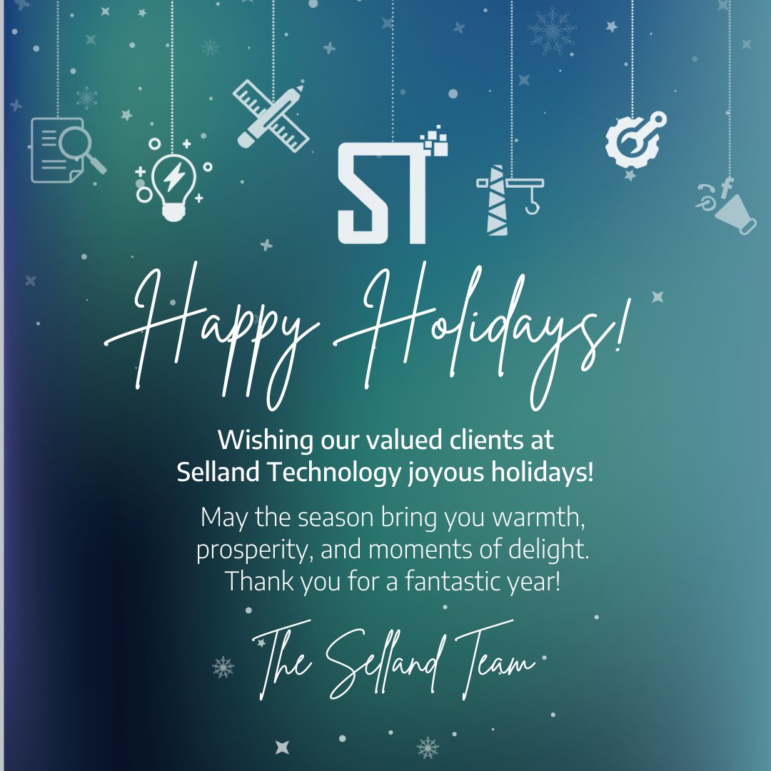SellandT's tweet photo. Warmest Wishes from the Selland Team! 🎉Cheers to another year of Strategic Building &amp; Growth #HappyHolidays 🎄 https://t.co/j65Nsd7Zm6