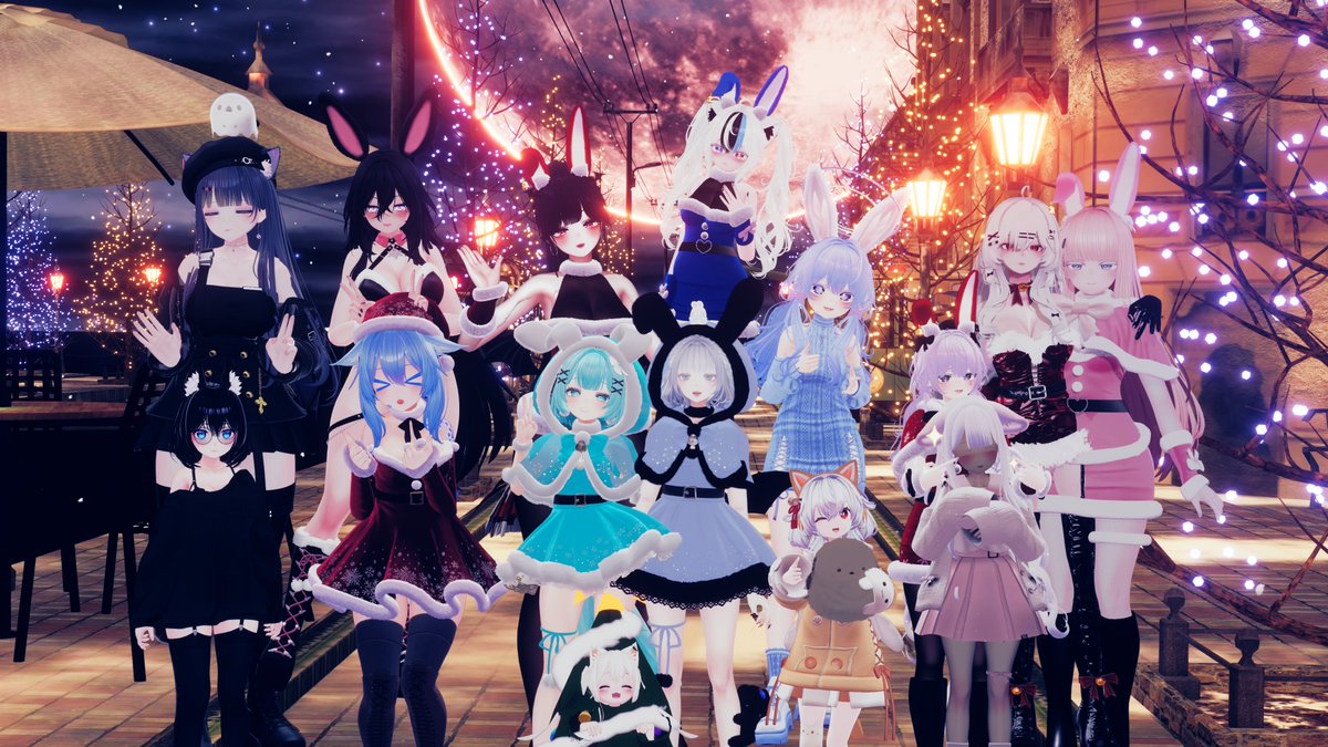 Amily0828's tweet photo. Merry Christmas 🎄🎁 

Wish u all the happiness 🩵🐰

#VRChat #VRChat_world #VRChatPhotography 
#Shinra3D #Manuka #Moe #Lime 
#ぽてくろ #XDTOX #Hamppo_Factory https://t.co/CA9BwxMure