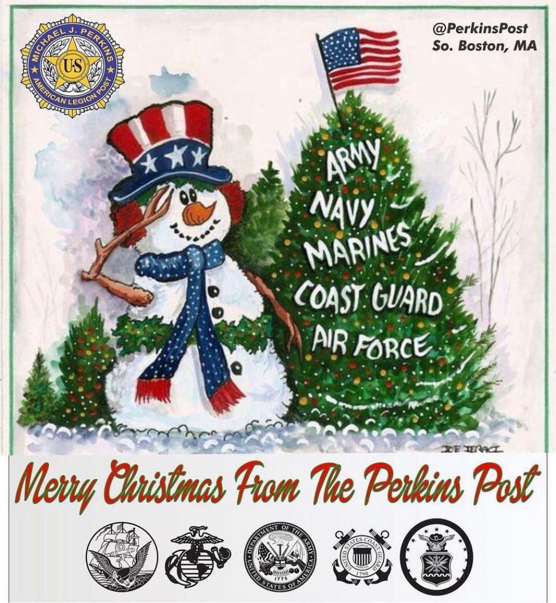 PerkinsPost's tweet image. Merry Christmas from all of us at The Perkins Post, especially to those deployed who cant be home with family today