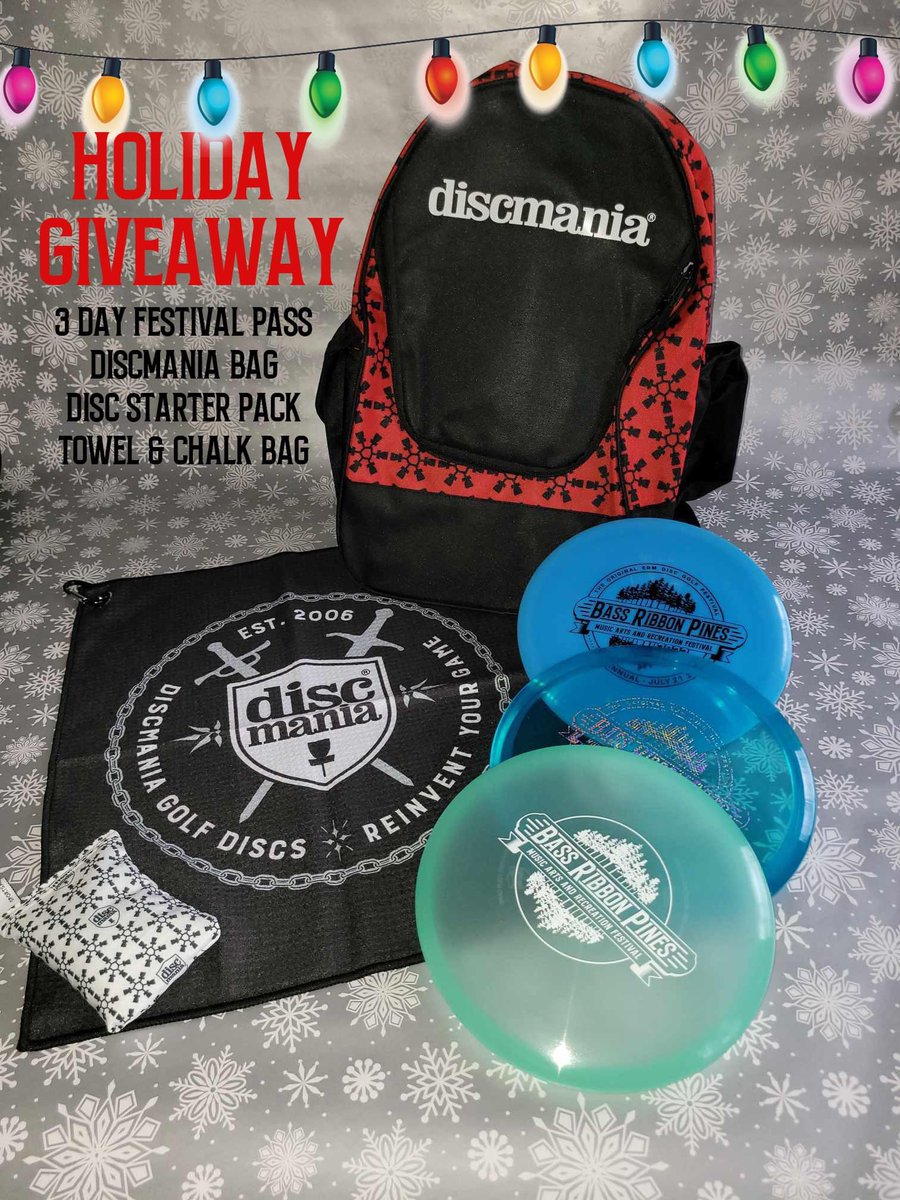 🎁 HOLIDAY GIVEAWAY 🎁

Visit our FB page @ Bass Ribbon Pines Music Festival to win (ONE) guest pass for 2024, disc golf bag, putter, towel, chalk bag 🎟🥏

Winner will be selected Tuesday January 2nd @ 3:00pm

#bassribbonpines #holidaygiveaway #musicfestival #giveaway