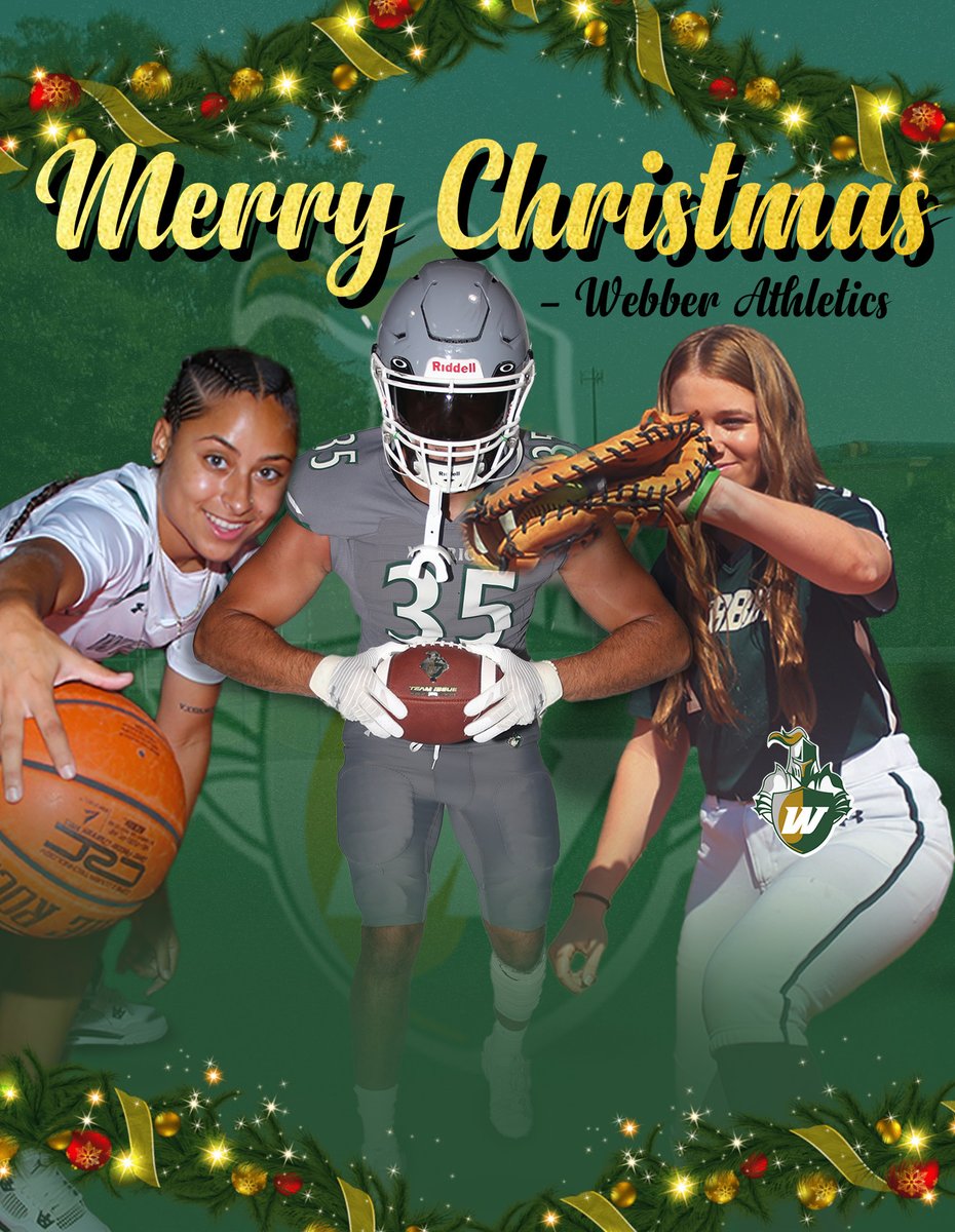 Happy Holidays from Webber Athletics🎄🎉 #SwordsUp⚔️