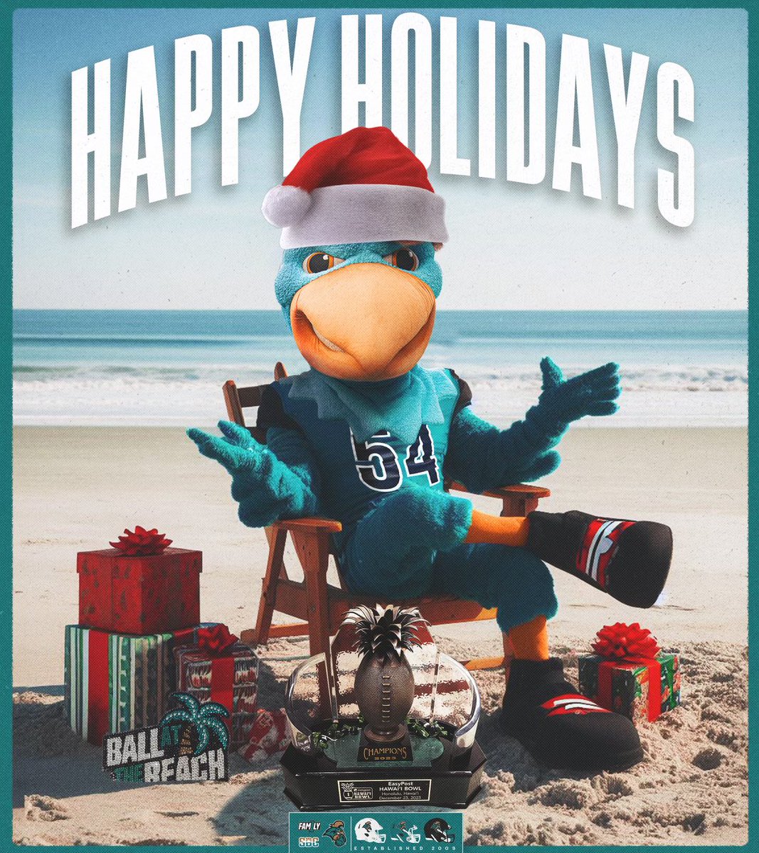 Merry Christmas 🎄 from all of us … to all of you. Have a Blessed day 👌🏽 #BallAtTheBeach #FAM1LY