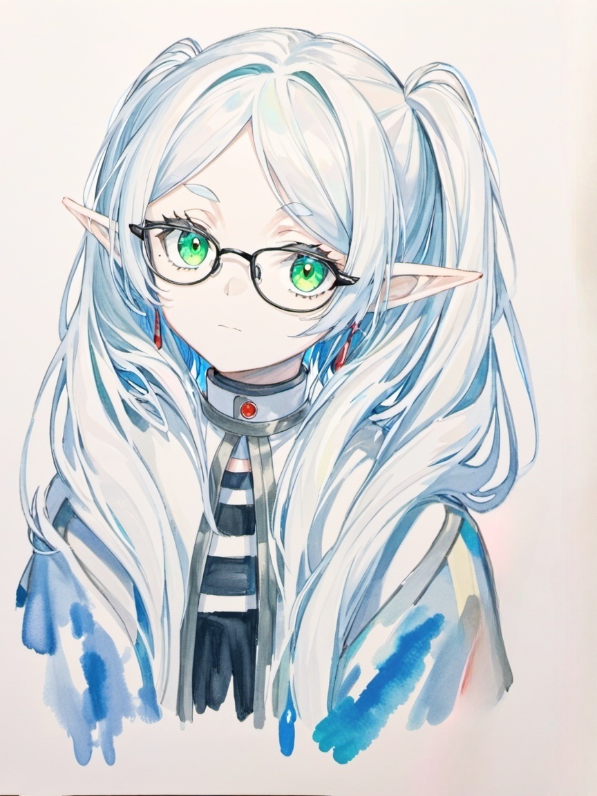 CocoaUI1's tweet photo. 眼鏡のフリーレン https://t.co/skw79zHKRR