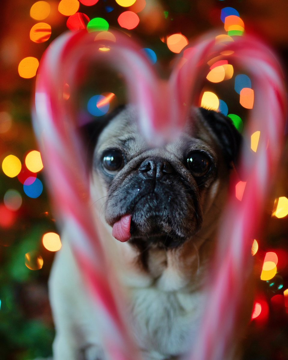 itsdougthepug's tweet photo. MERRY PUGMAS from Doug The Pug! ❤️ https://t.co/YxhUTLcxls